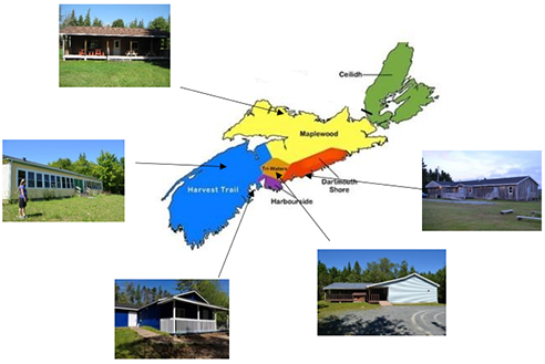 Map image of NS Camp properties